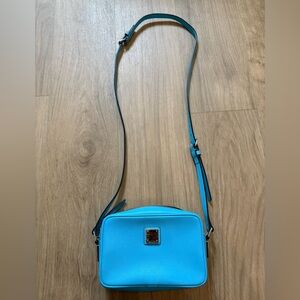Dooney & Bourke Blue Crossbody Bag with Structured Design